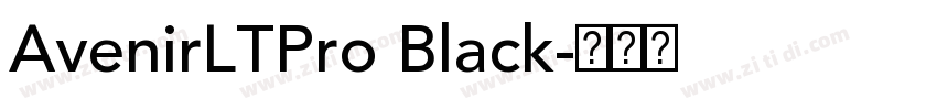 AvenirLTPro Black字体转换